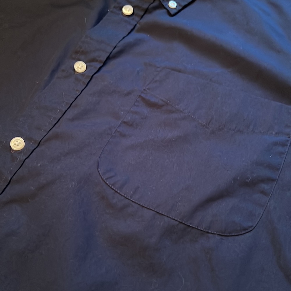🌻 Basic Editions Button Down Short Sleeve Top - Picture 3 of 4